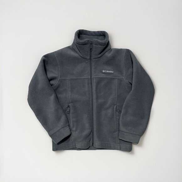 Columbia Fleece Jacket Kids Size XXS 4-5, Dark Gray - Picture 1 of 7